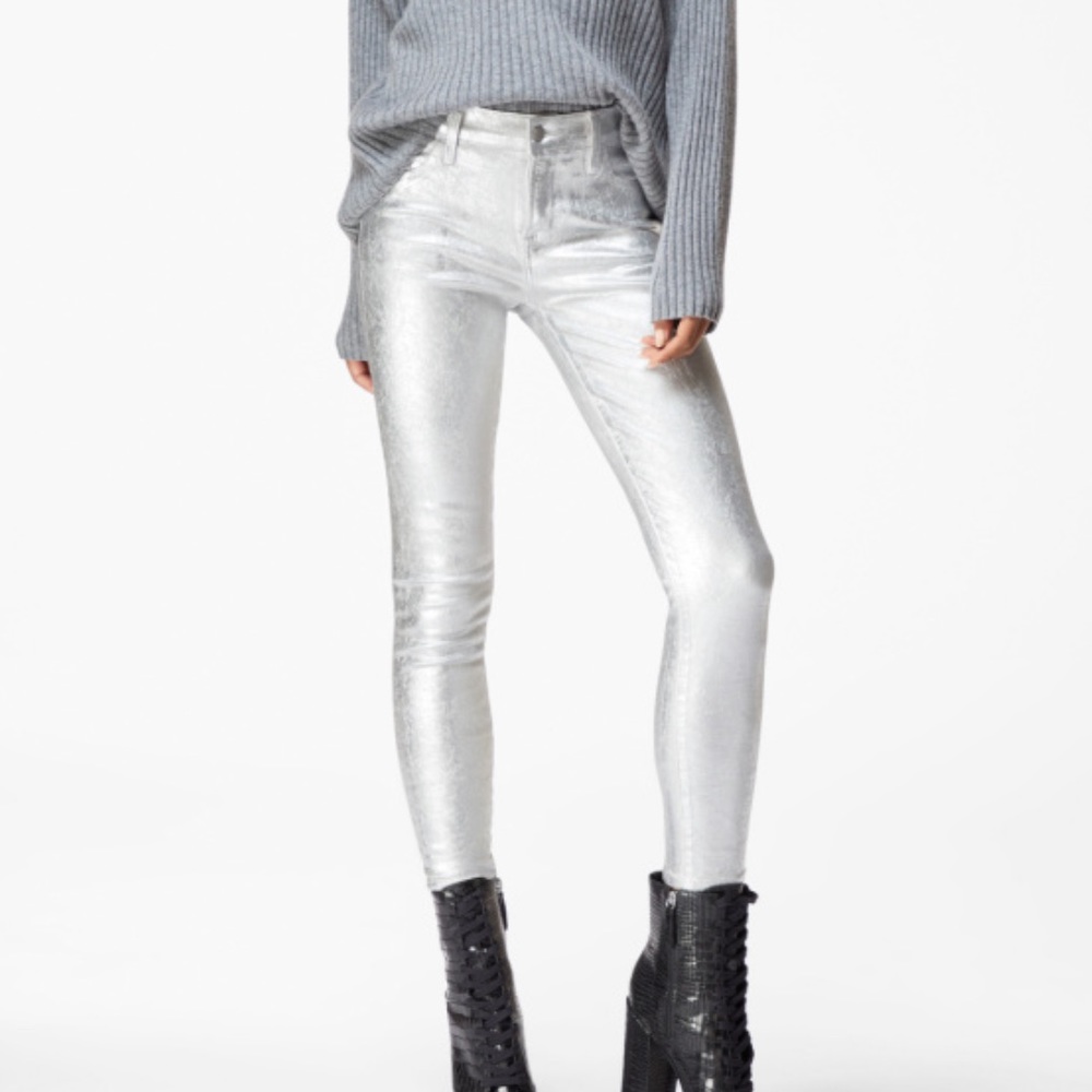 J Brand Metallic Pants